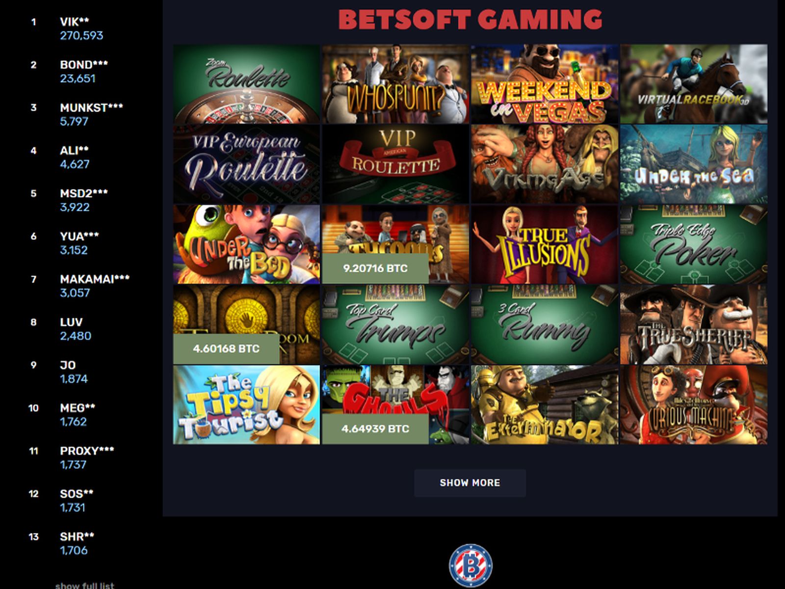 BitCoin Casino Online Casino