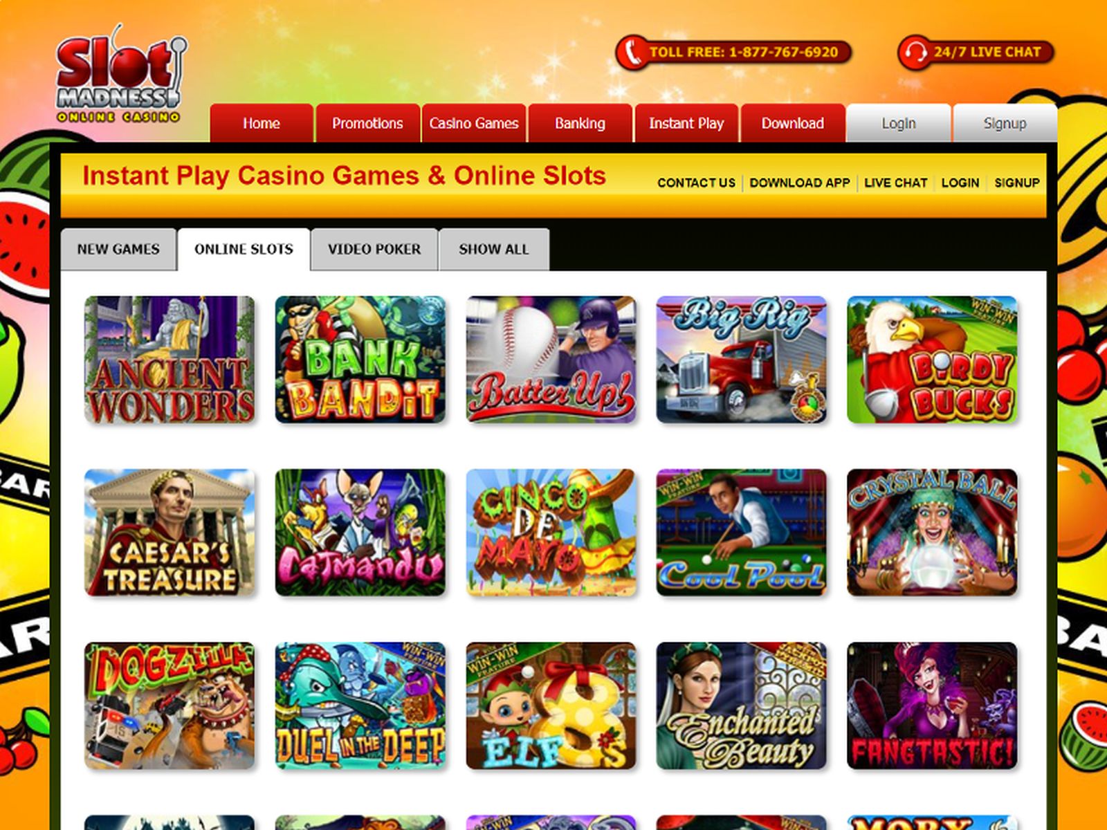 Slot Madness Online Casino