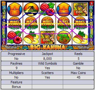 Big Kahuna Online Slot Machine