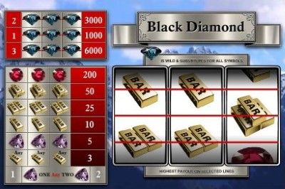 Black Diamond (3 lines) Online Slot Machine