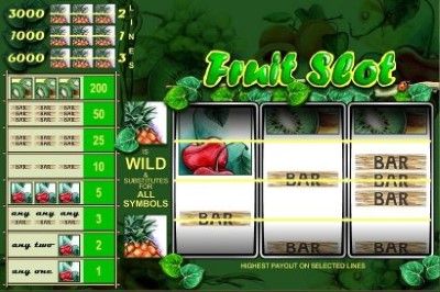 Fruit Slot (3 lines) Online Slot Machine