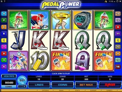 Pedal Power Online Slot Machine